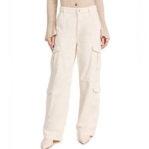 rag & bone Women's Featherweight Ecru Cargo Pants
